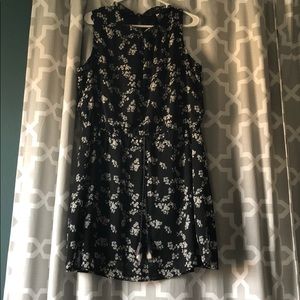 Floral, sleeveless knee length dress